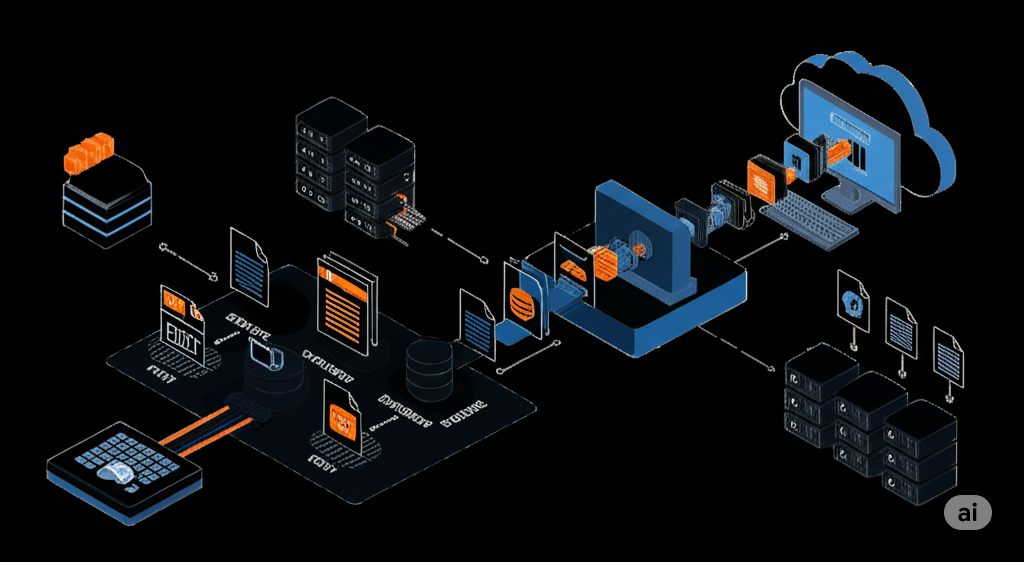 Pharma Data Migration Illustration