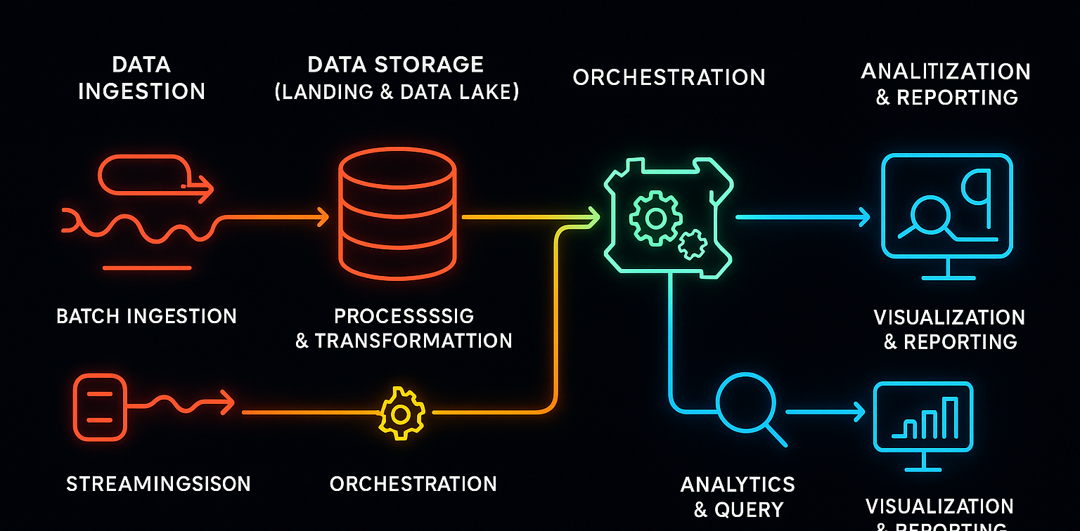 AWS Data Engineering Illustration